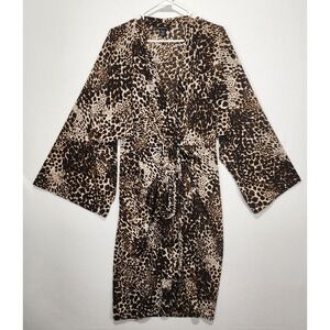 Moda International Women's Cheetah Print Elegant Dress Size L
